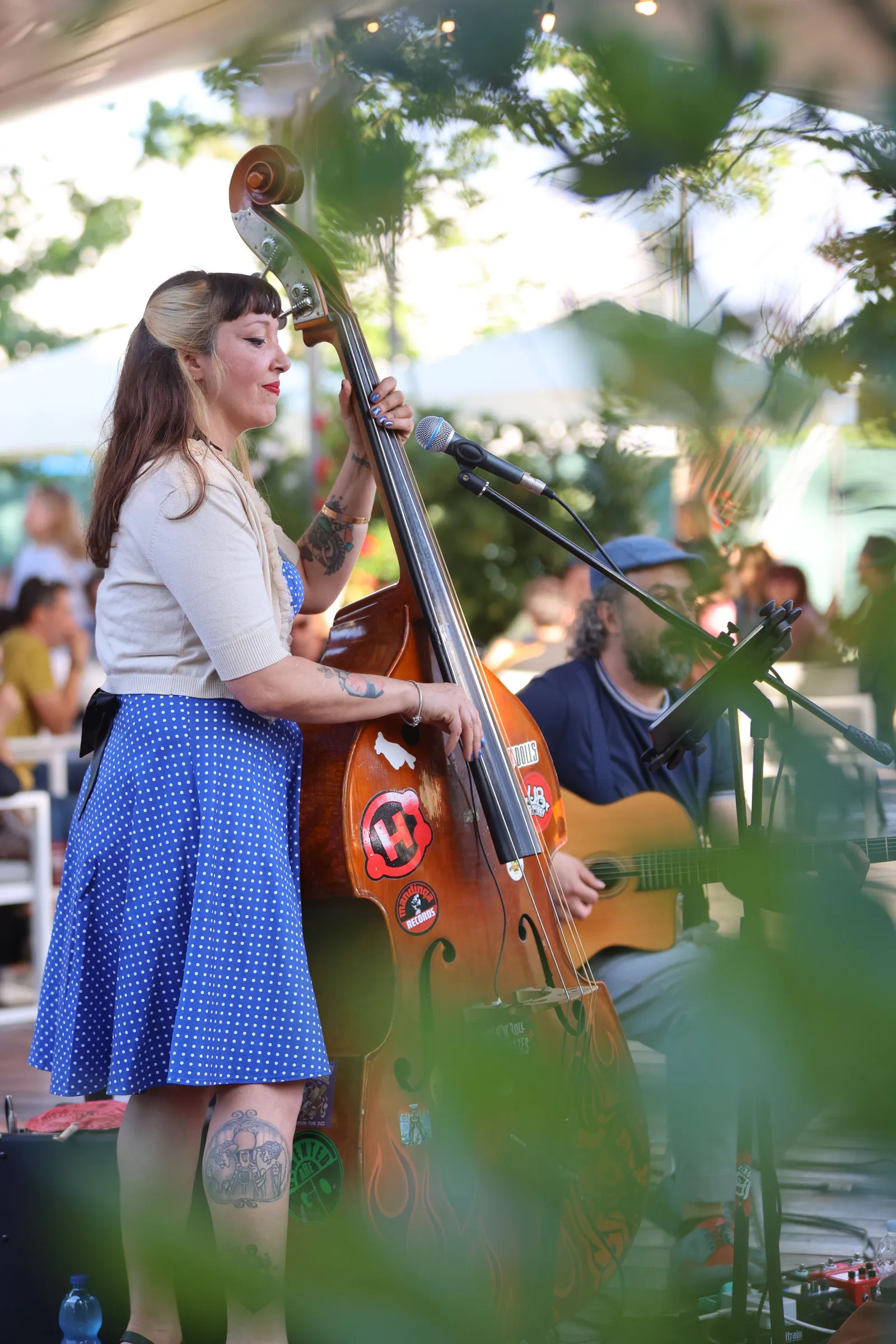 Live music and crowds at Adams Morgan Day on 18th Street