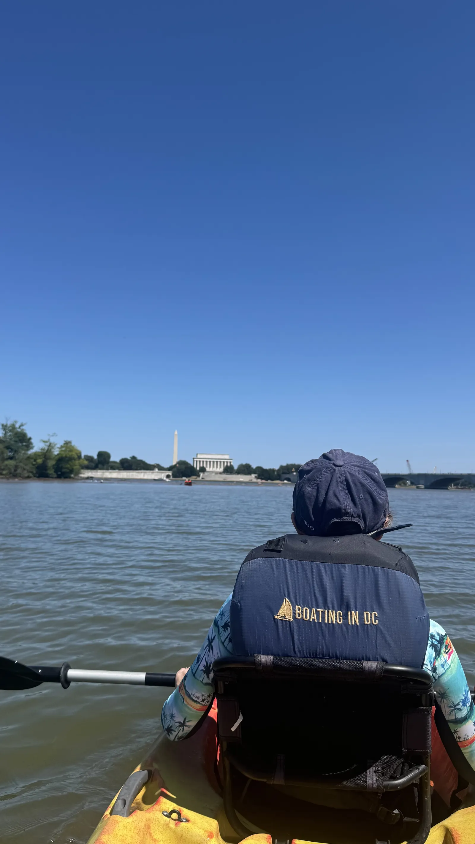 Kayaking on the Potomac at Key Bridge Boathouse in Georgetown