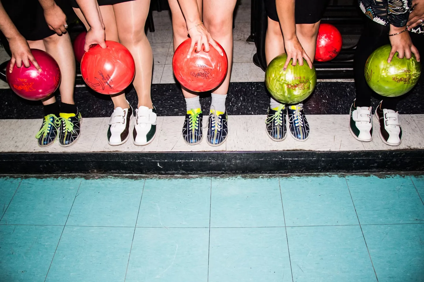 Kids bowling free at a bowling alley in the DMV