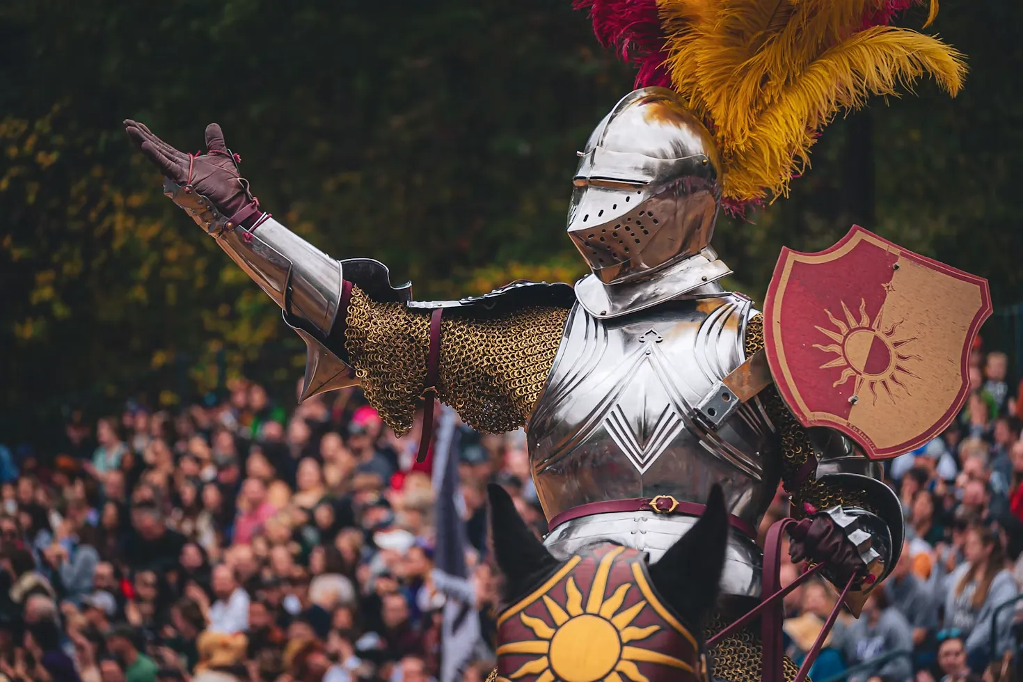 Maryland Renaissance Festival jousting and stage shows in Crownsville