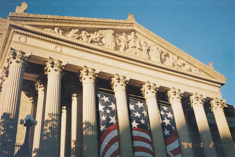 National Archives Building July 4th celebration in Washington DC