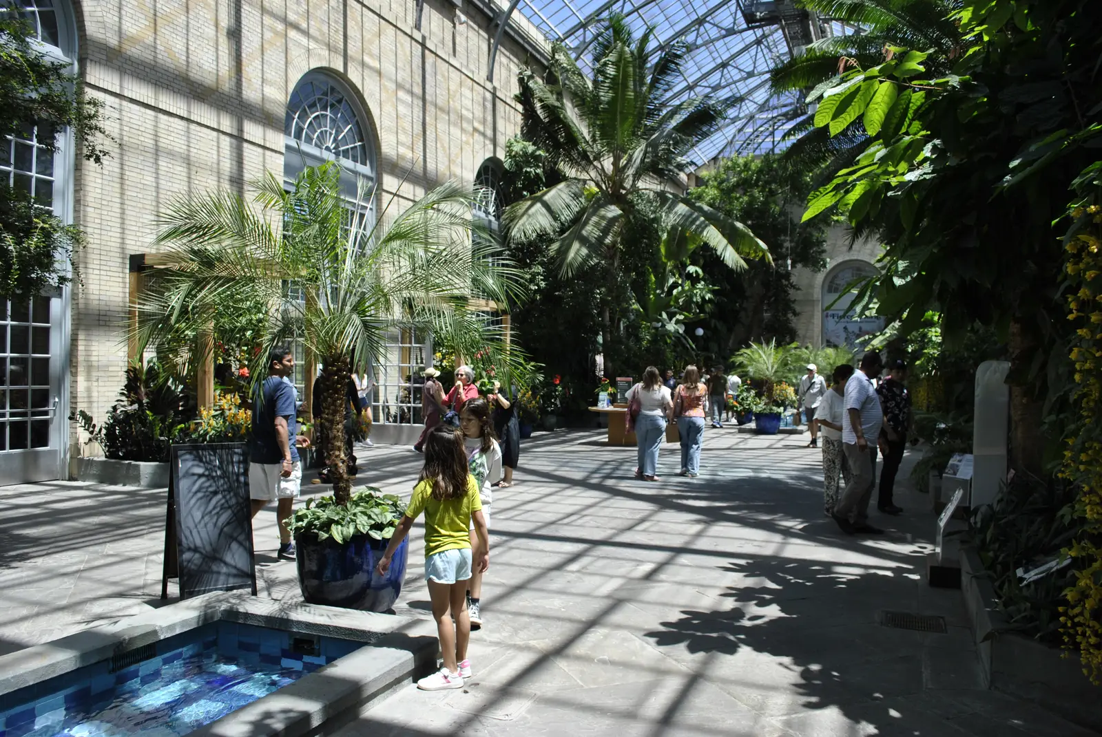 Kids exploring the plants at the United States Botanic Garden
