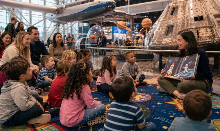 Story Time at Air and Space Museum
