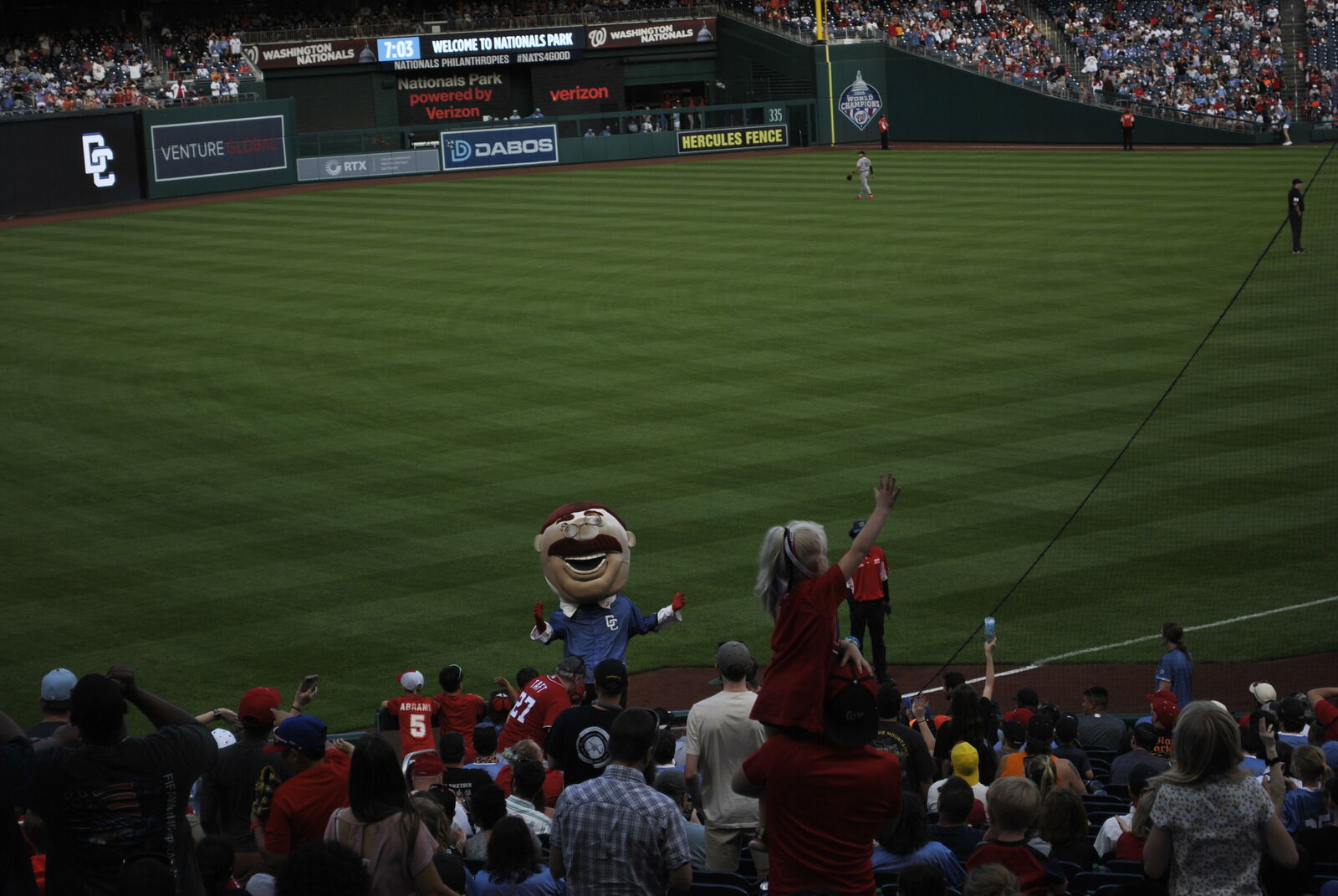 Nationals Game with Kids