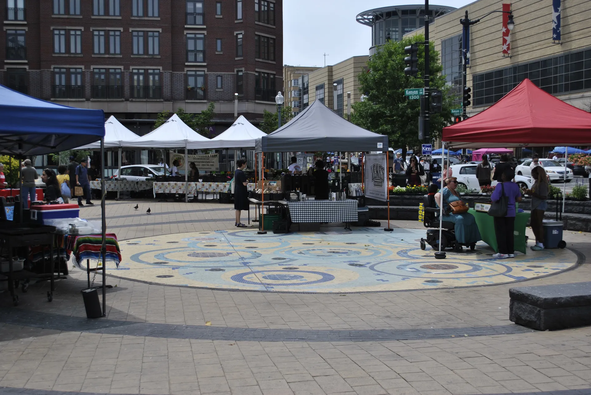 Columbia Heights Civic Plaza splash pad in Washington DC