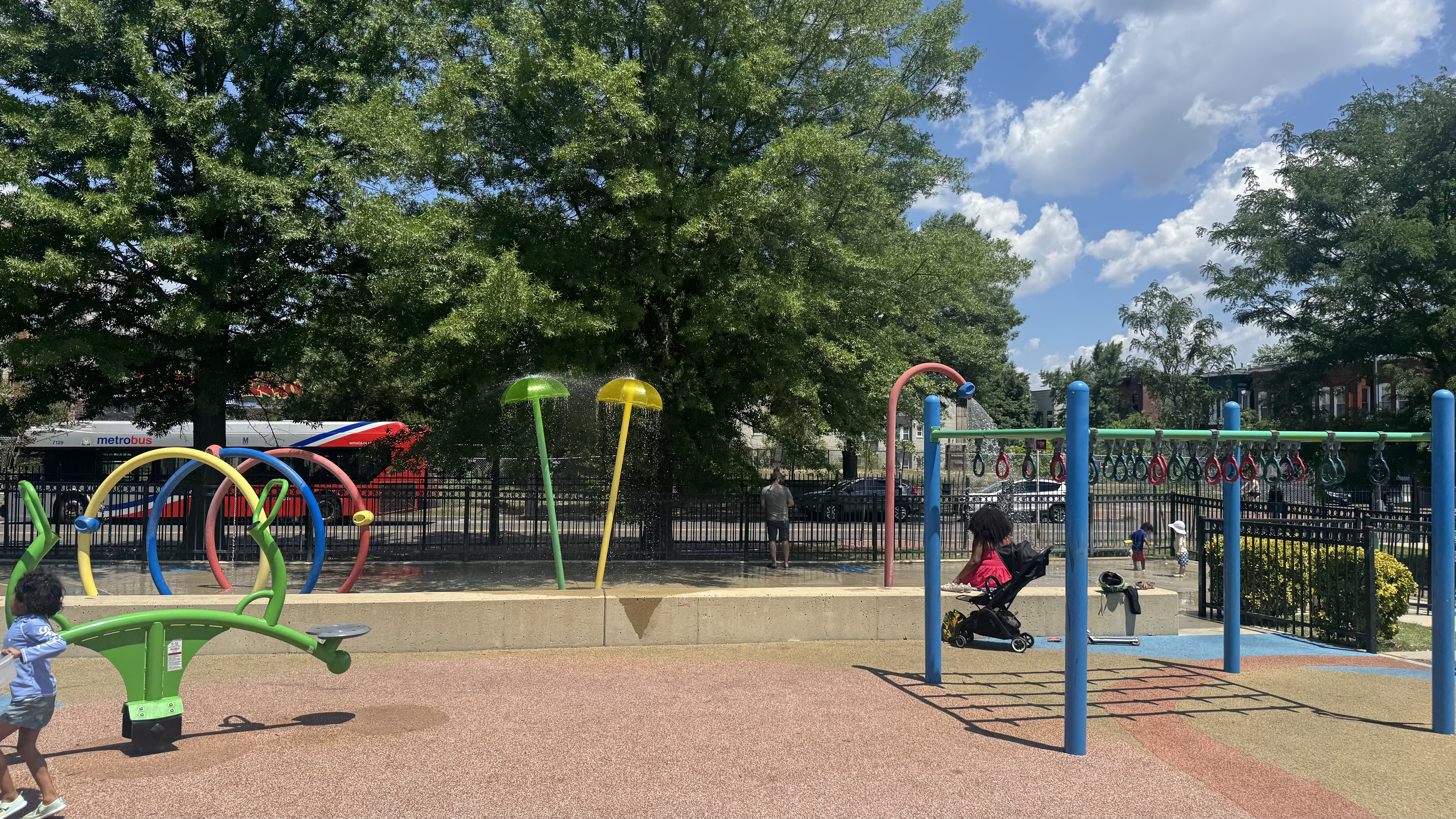 Kennedy Recreation Center splash pad in Washington DC