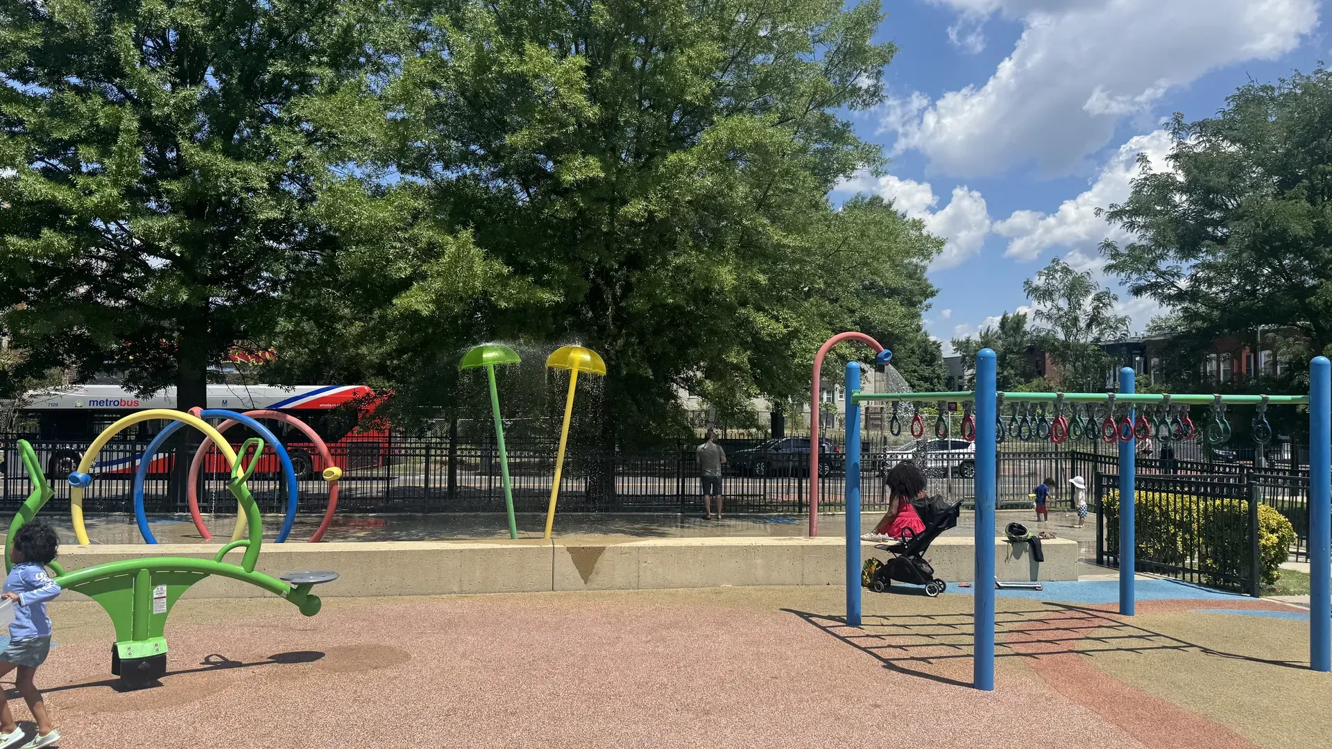 Kennedy Recreation Center splash pad in Washington DC