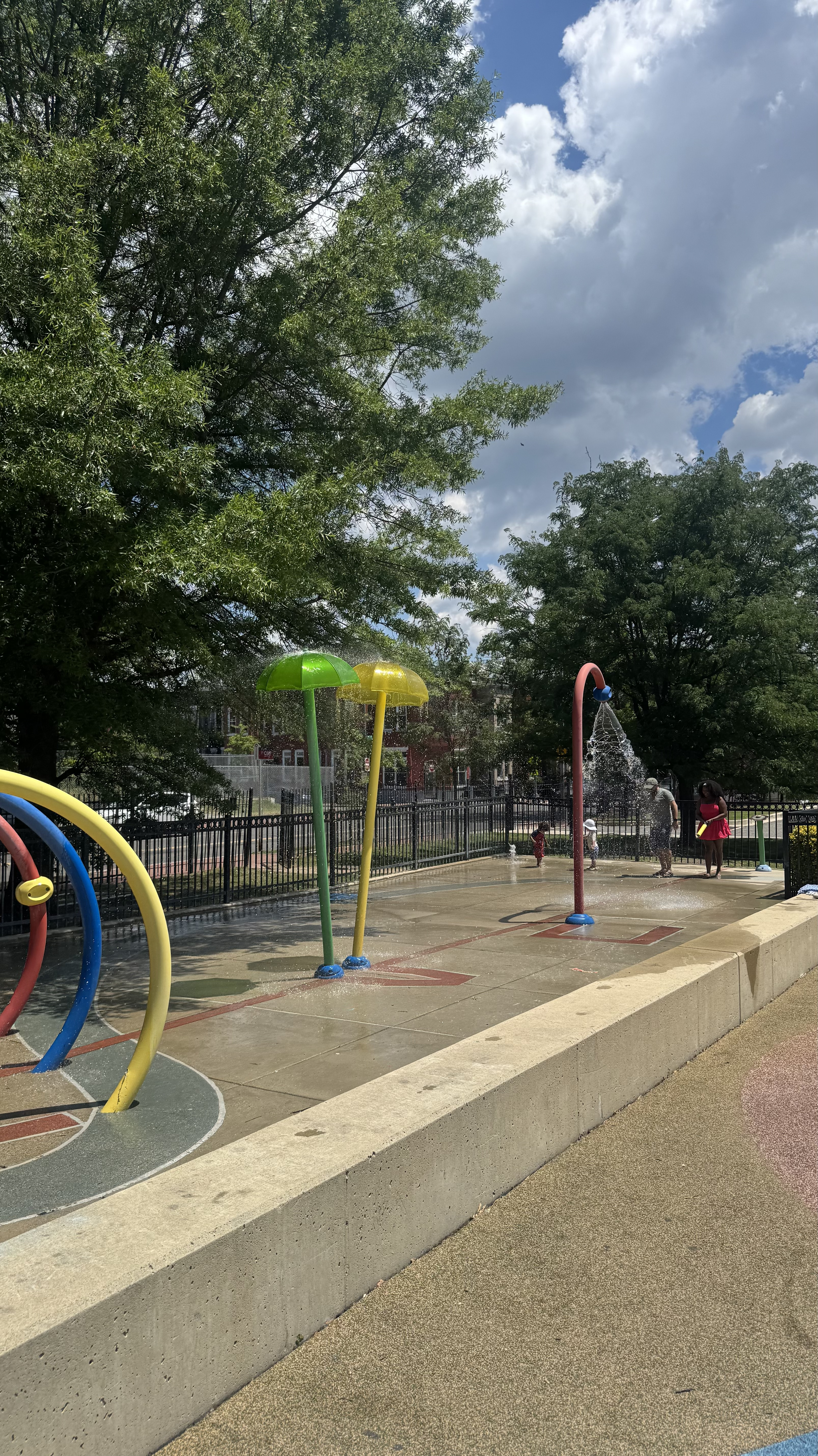 Kennedy Recreation Center splash pad in Washington DC