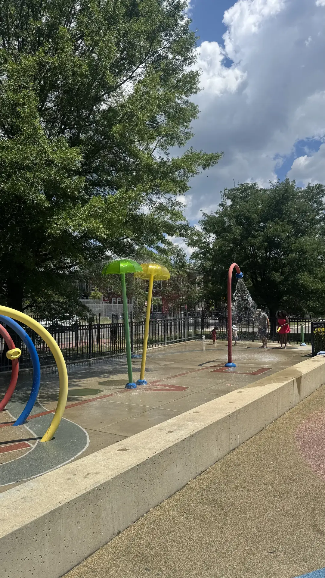 Kennedy Recreation Center splash pad in Washington DC