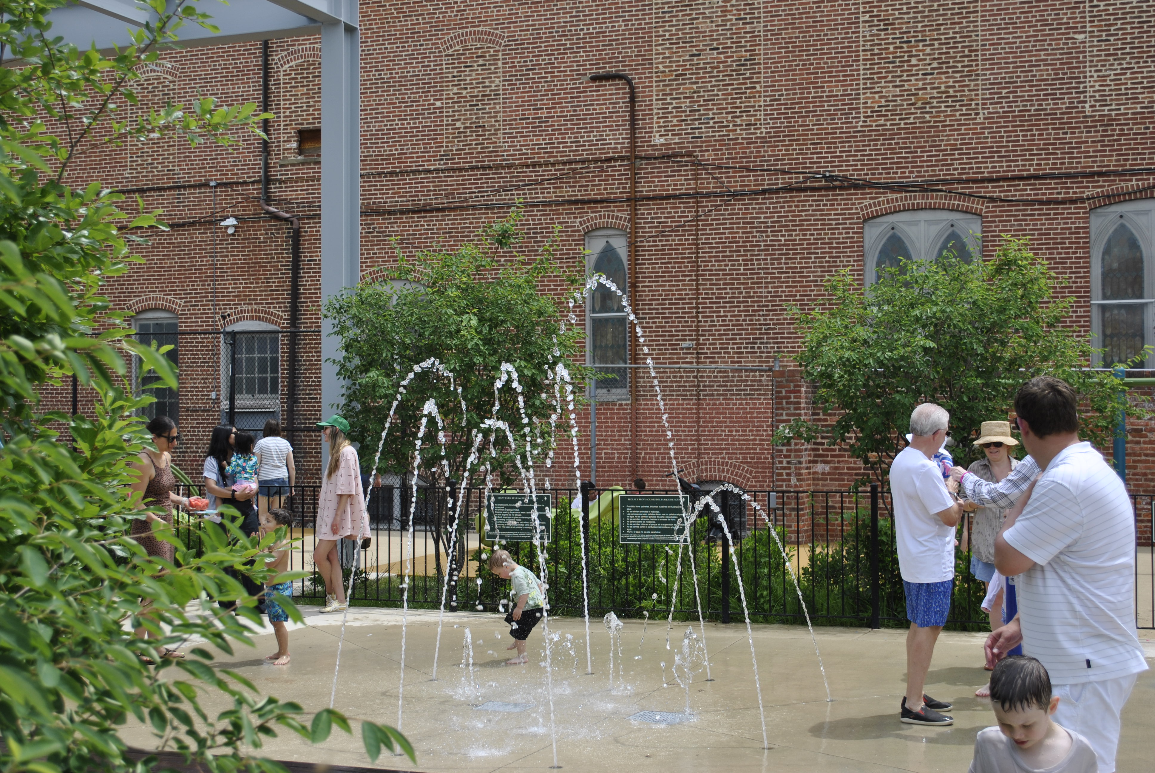 Stead Park splash pad in Dupont Circle