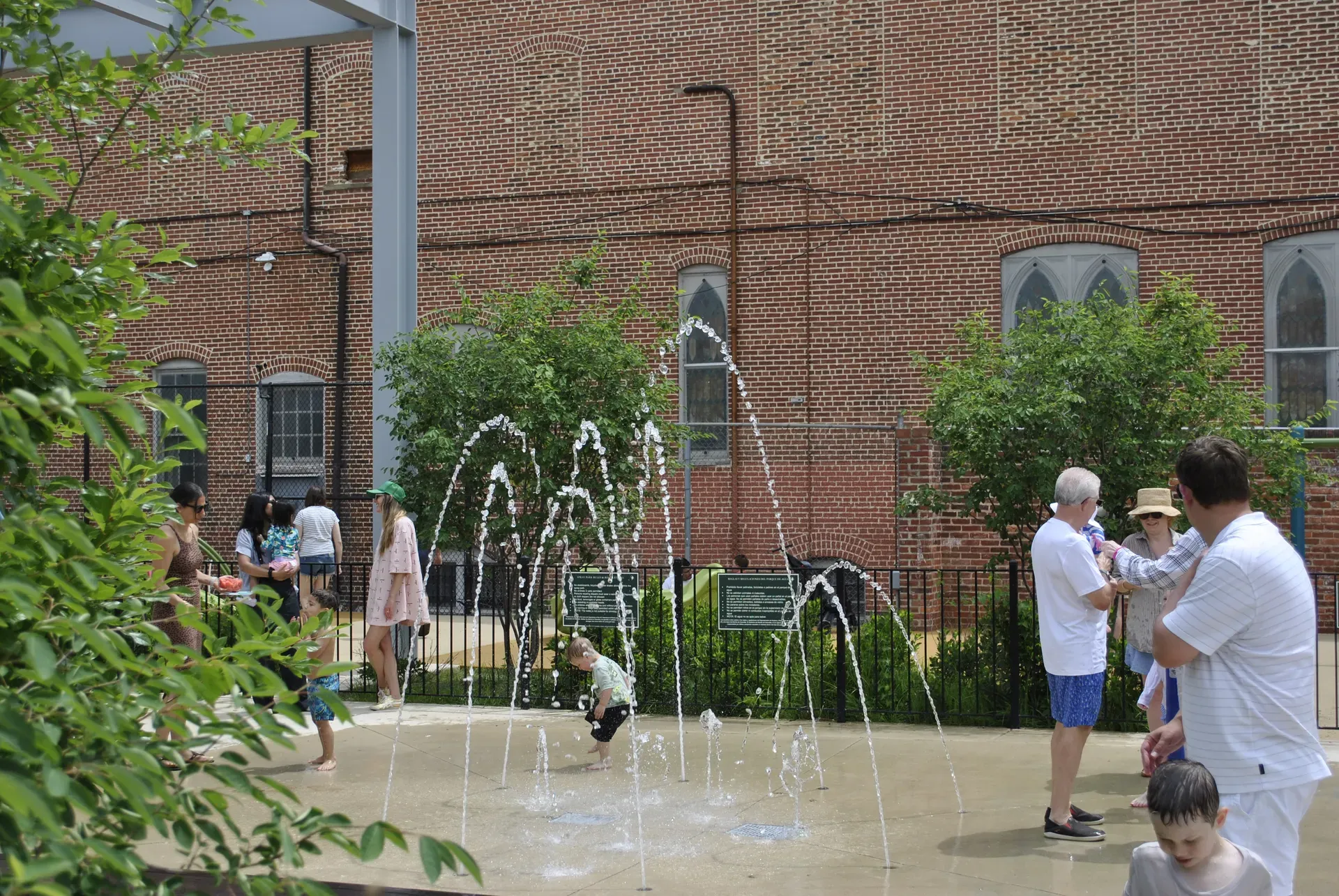 Stead Park splash pad in Dupont Circle