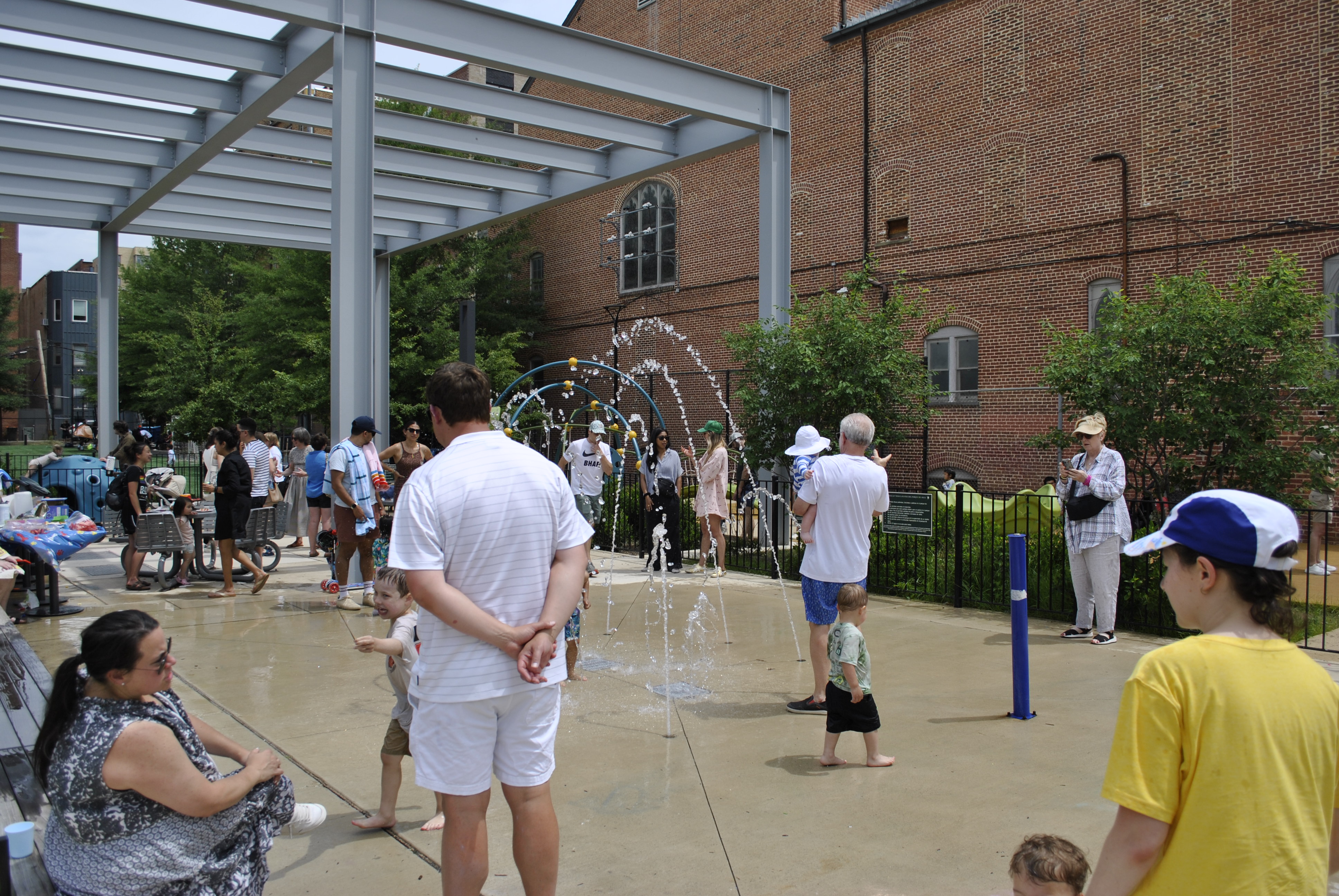 Stead Park splash pad in Washington DC