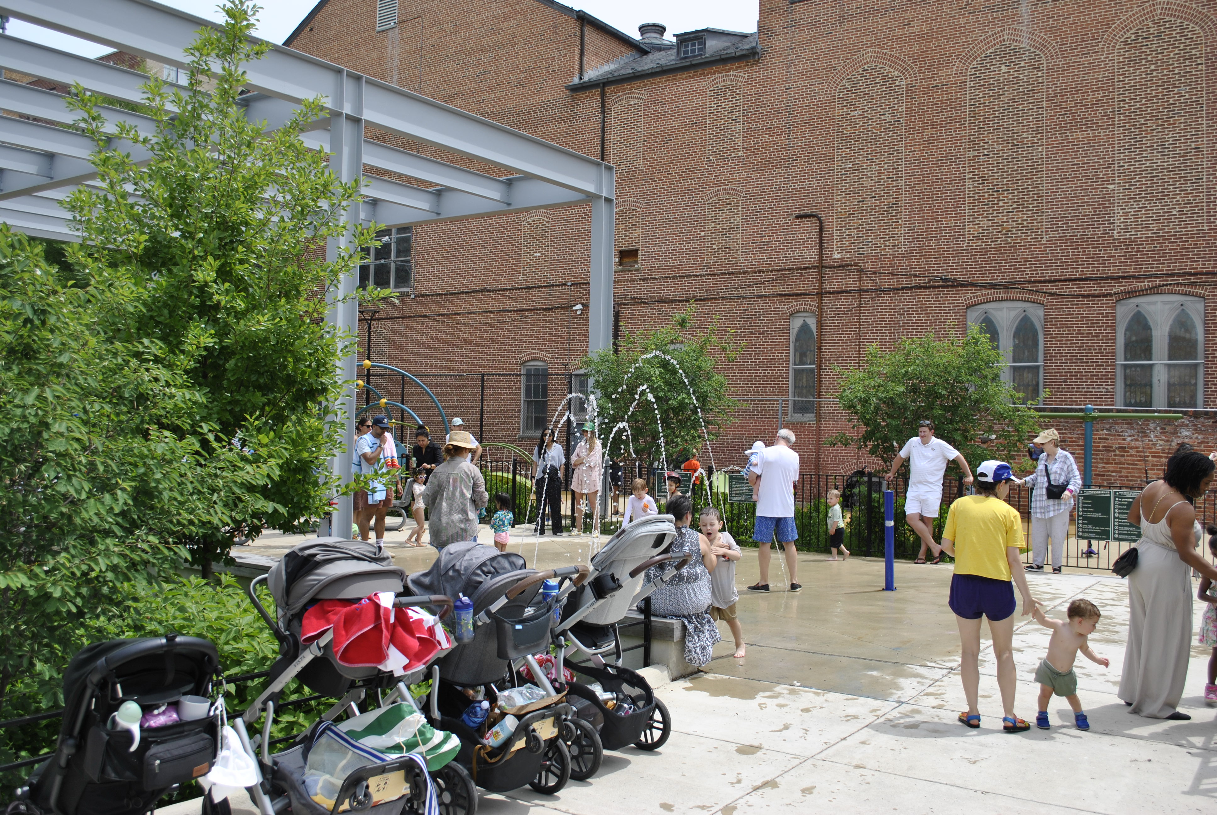 Stead Park splash pad in Washington DC