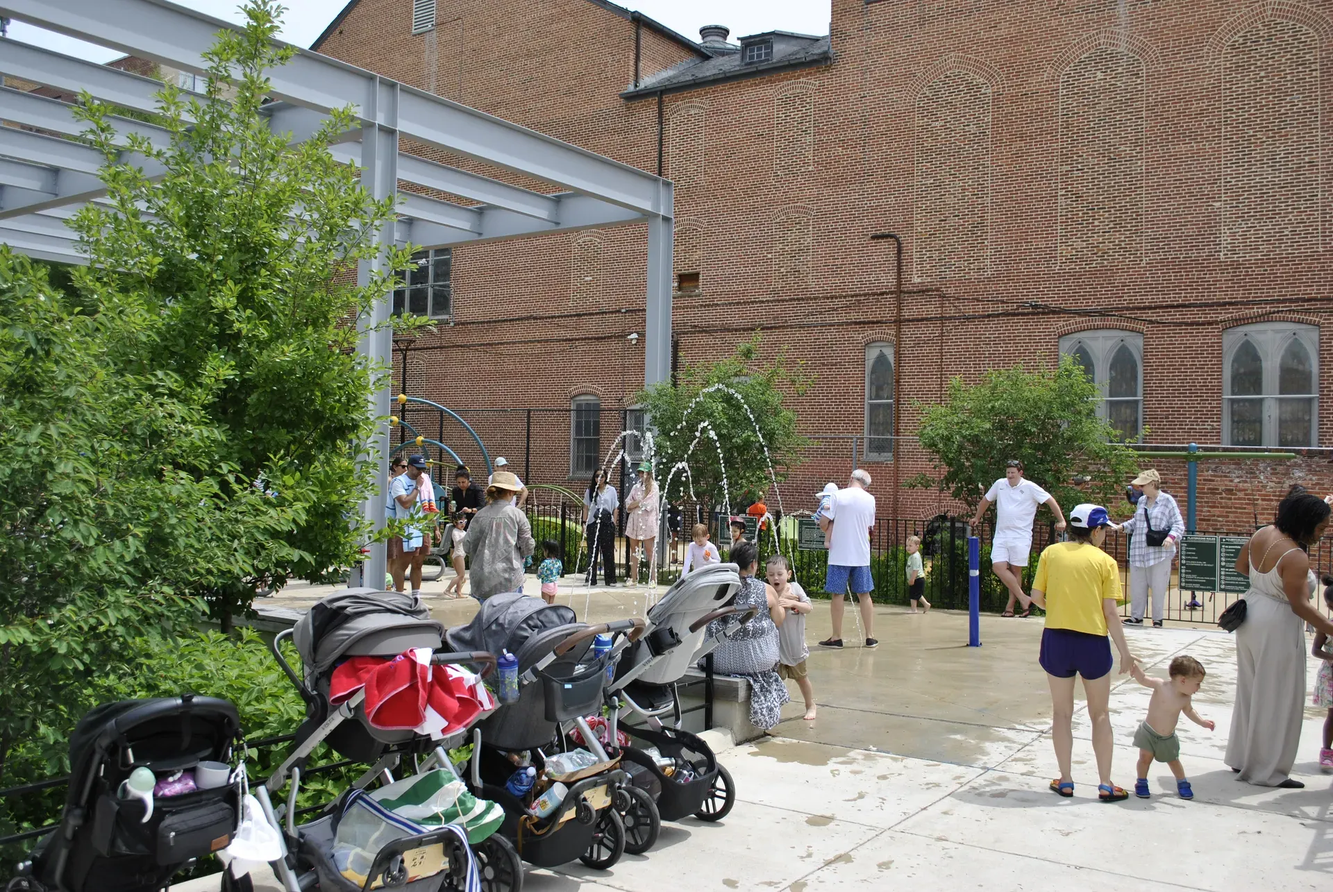 Stead Park splash pad in Washington DC