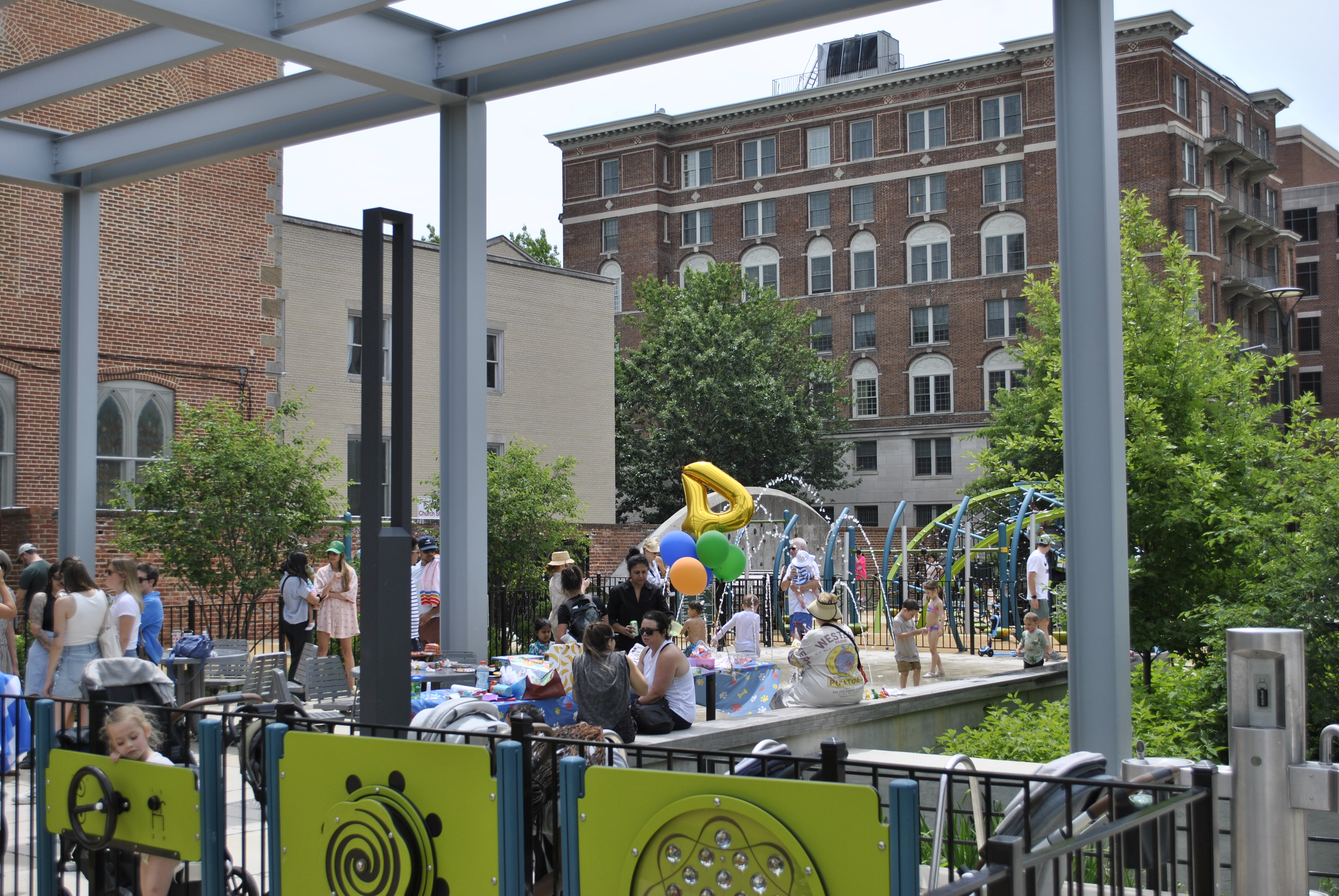 Stead Park splash pad in Washington DC
