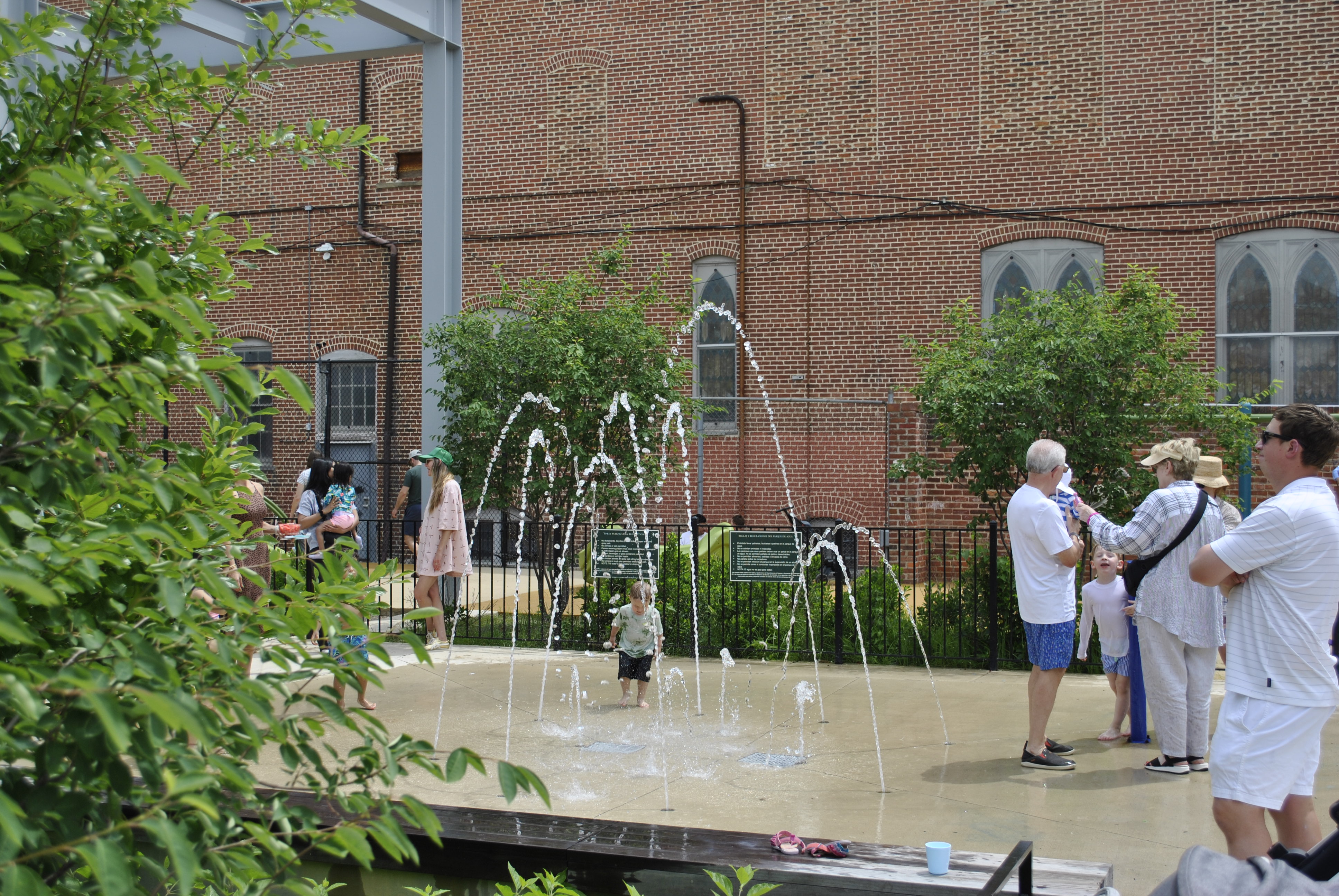 Stead Park splash pad in Washington DC