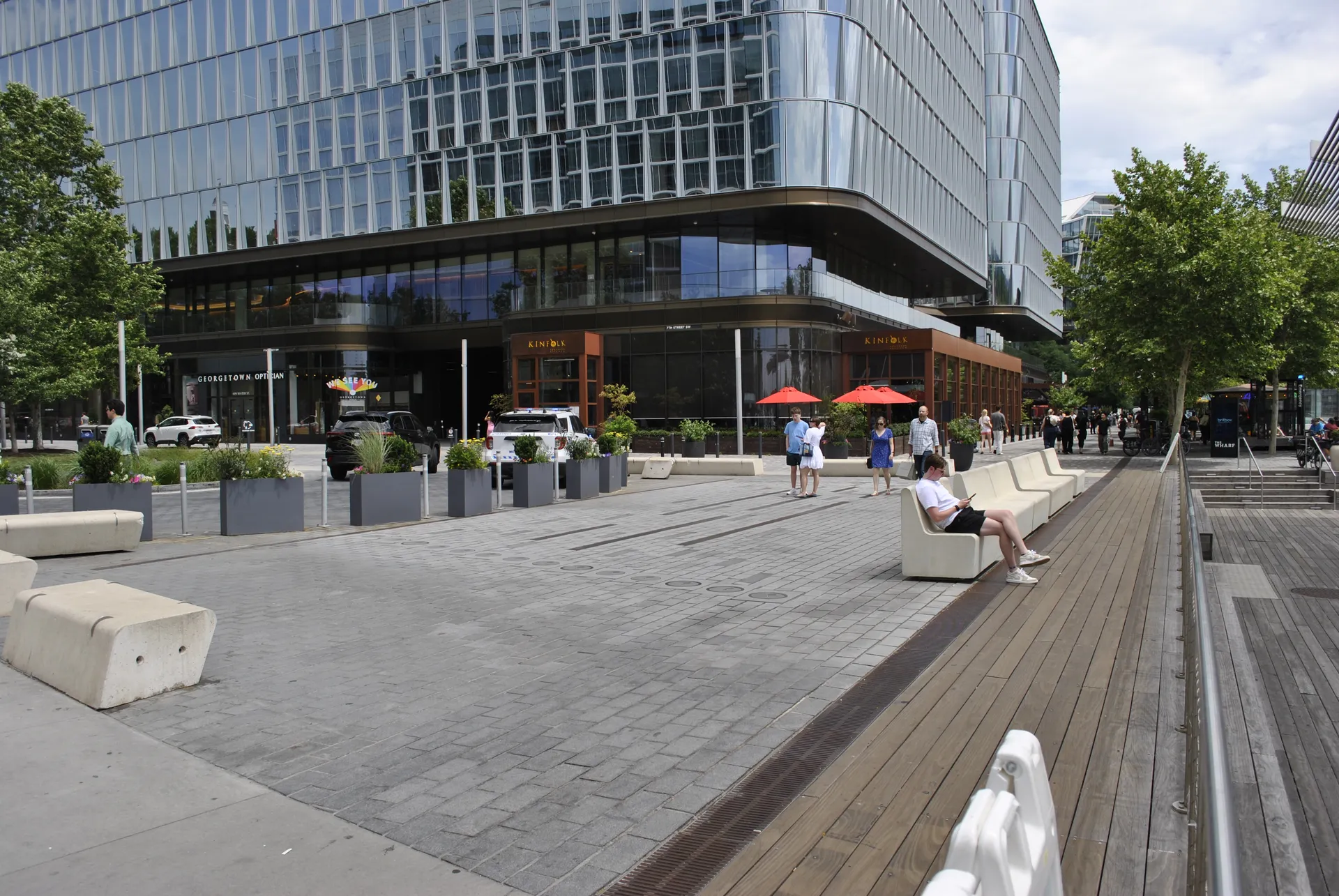 The Wharf splash pad area