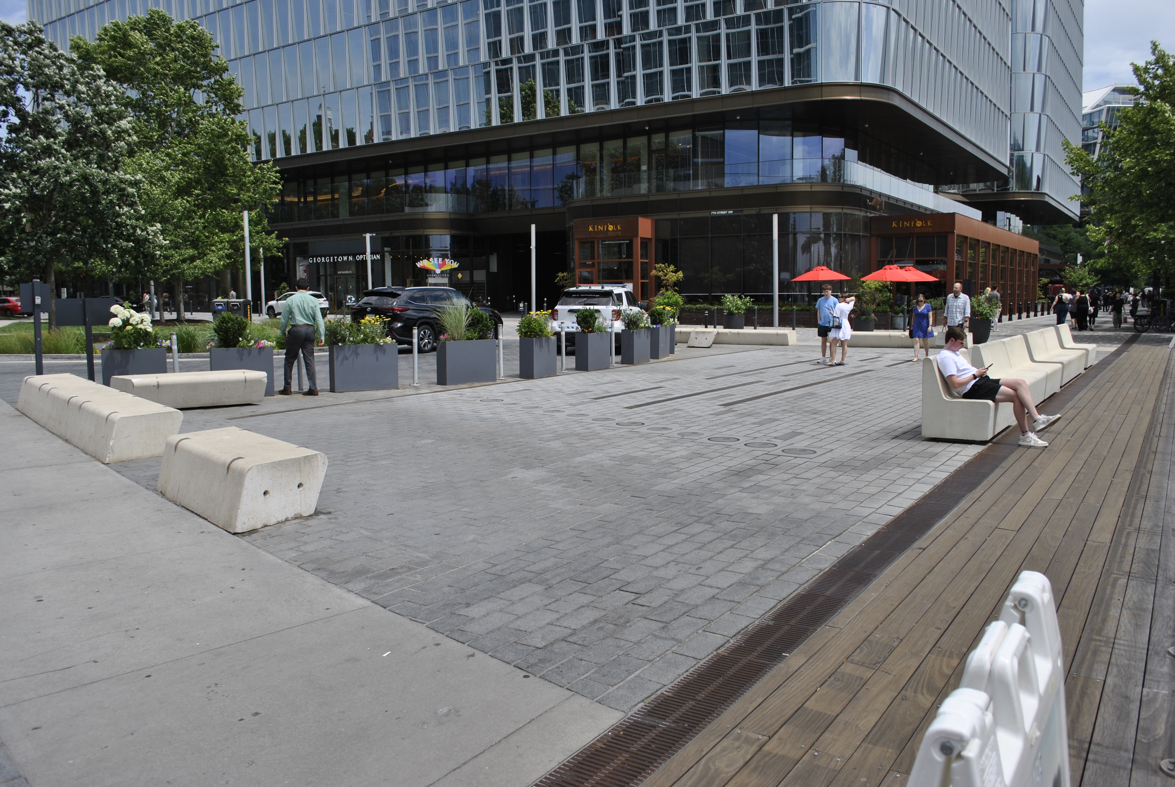 The Wharf splash pad in Washington DC
