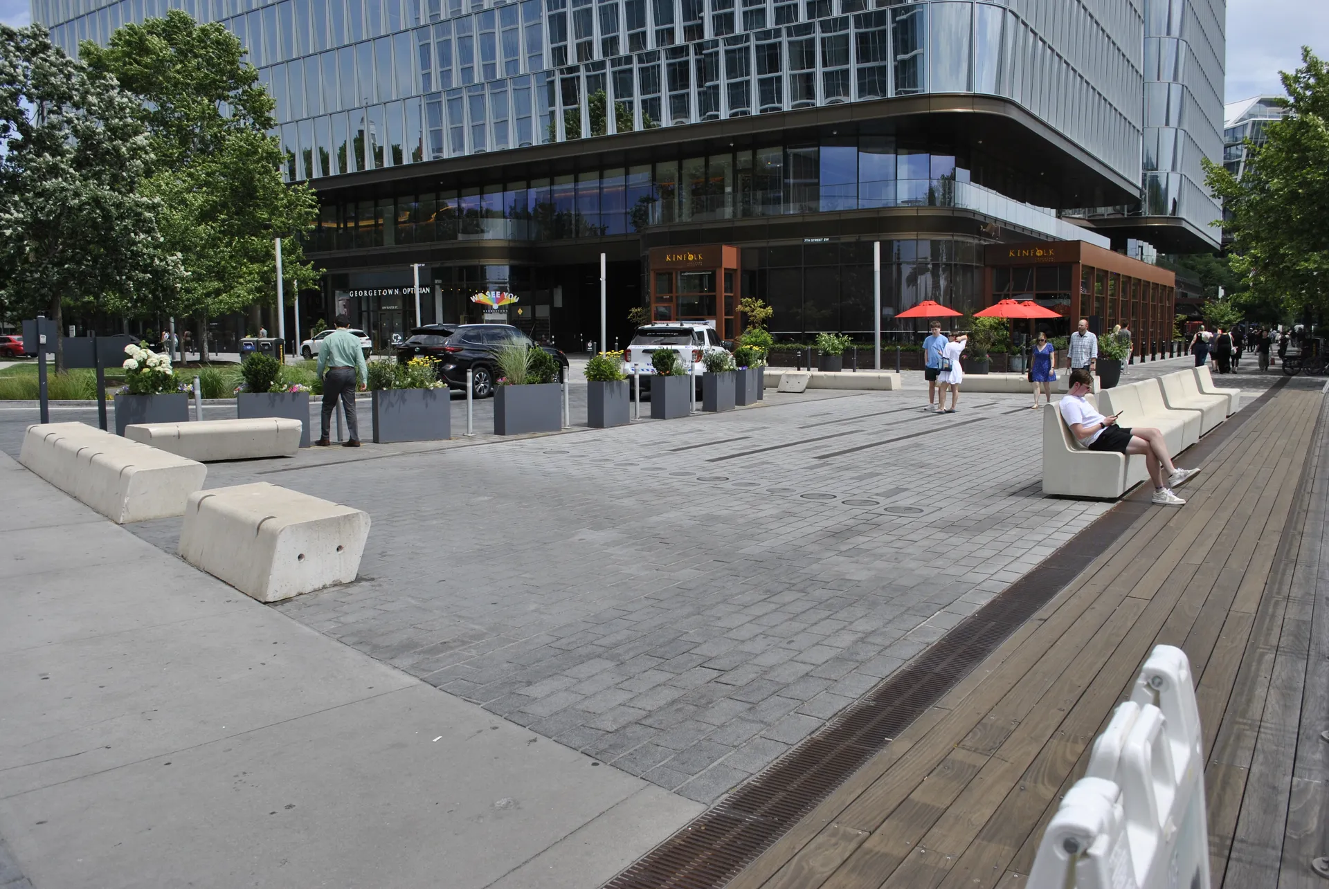 The Wharf splash pad in Washington DC