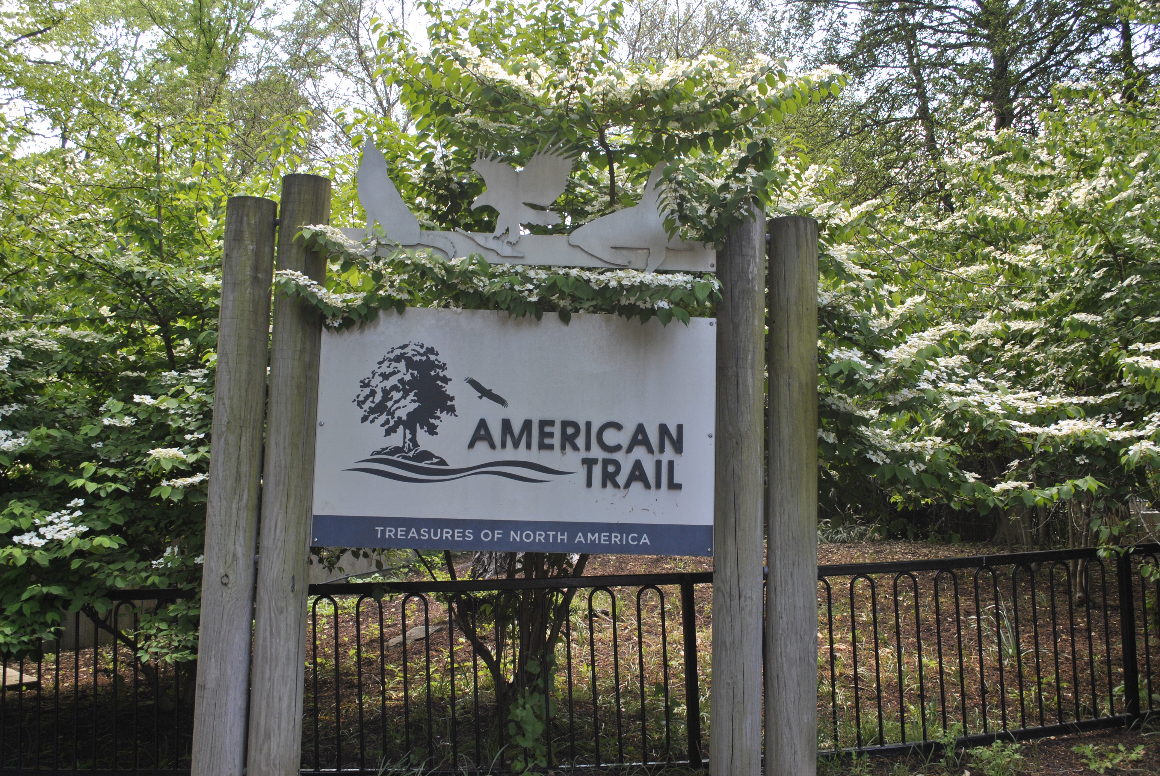 American Trail entrance sign