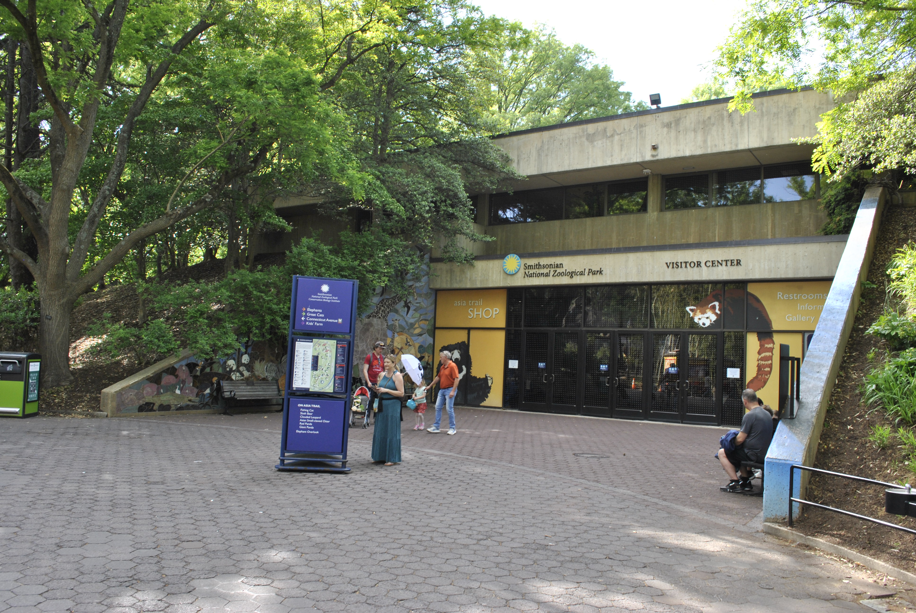 Visitor center building from outside